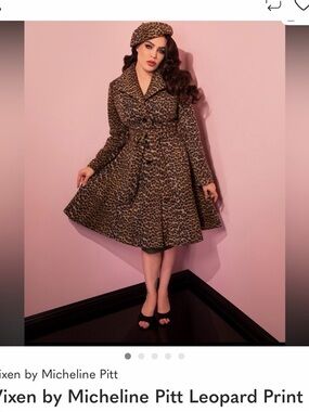 Leopard Print Swing Coat
